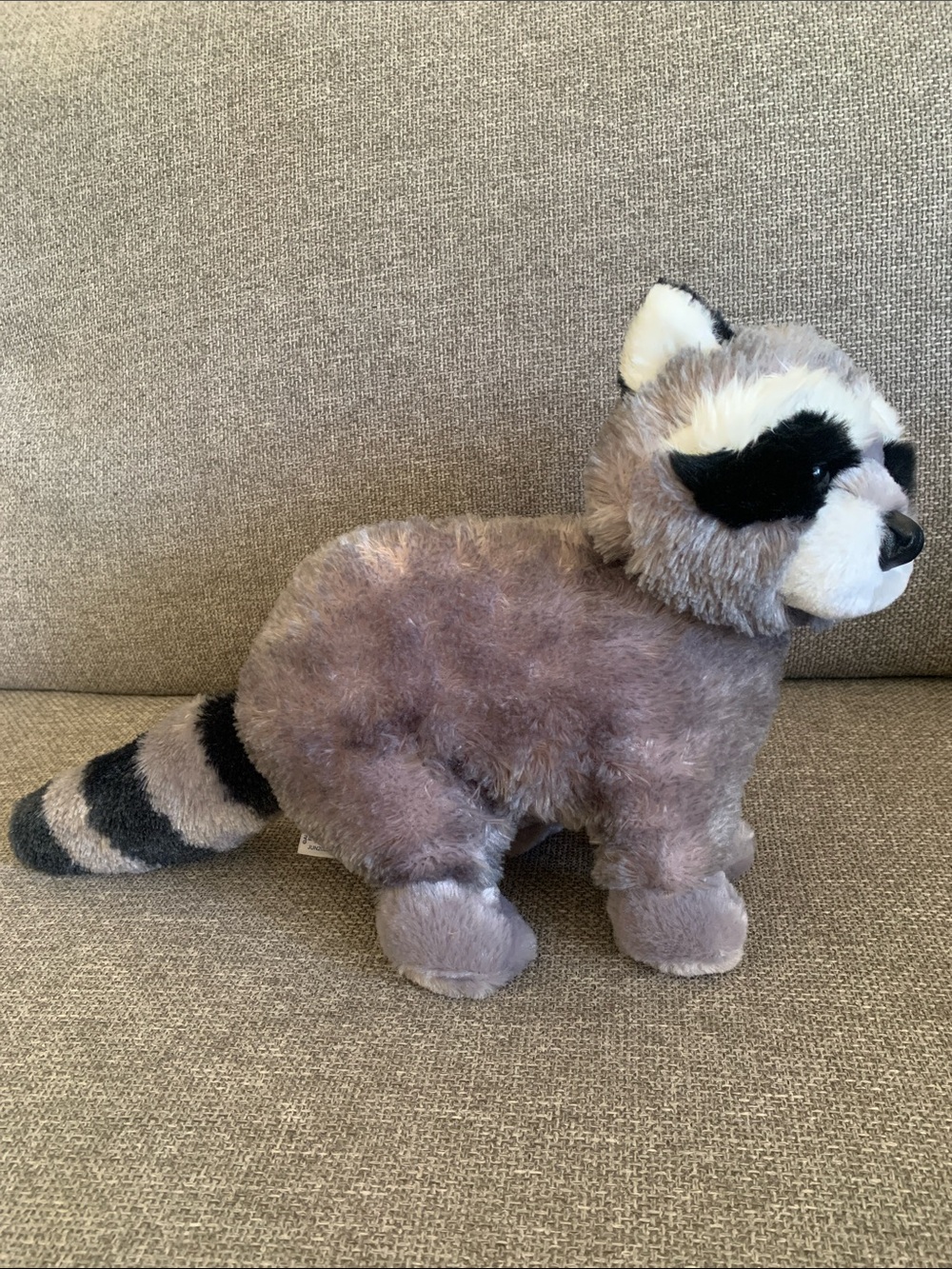 Aurora World Plush Bandit Raccoon Stuffed Animal 12”L with Tags